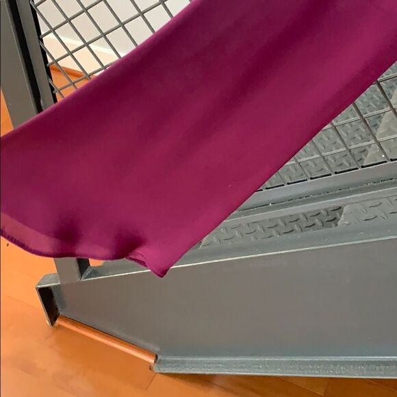 Elizabeth and James purple silk blouse with bow - Picture 4 of 8